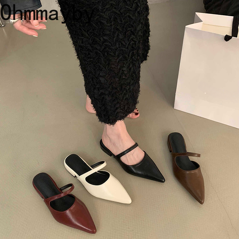 Summer Clothing Stores - Spring Summer Pointed Toe Women Muels
