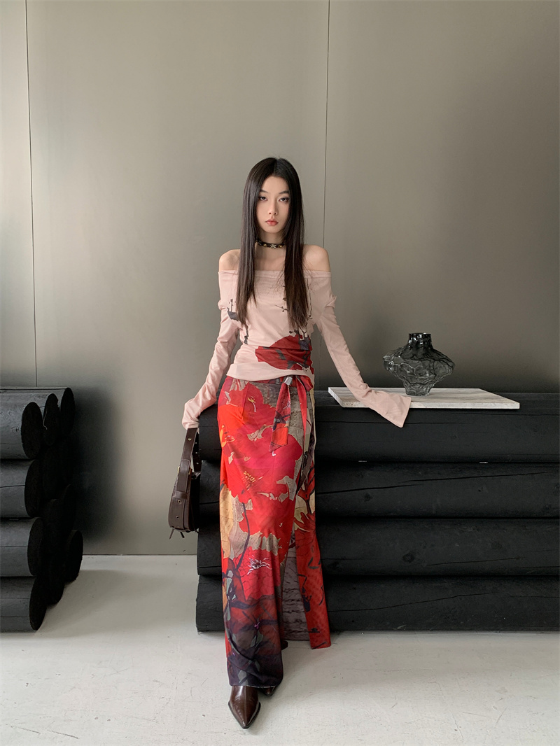 CHEERART Vintage Red Mesh Long - Summer Clothing Wraps 评论和价格
