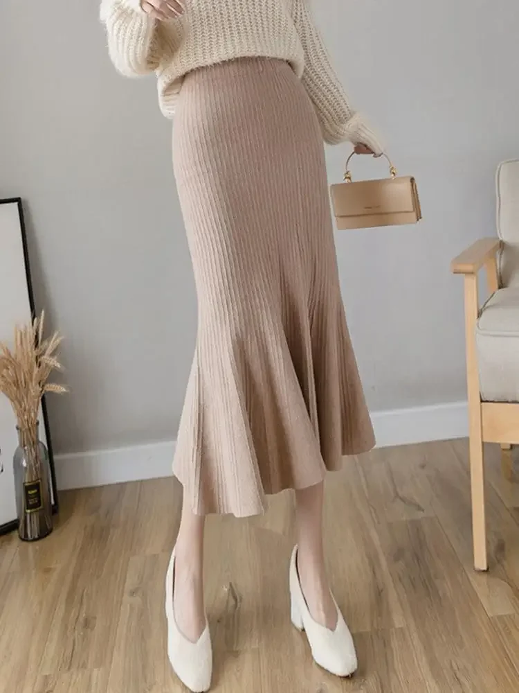 Elegant High Waist Knitted Wra - Summer Clothing Wraps 评论和价格