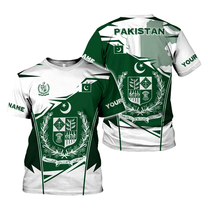 Pakistan Flag 3D Print Men's T - Summer Clothing Pakistan 评论和价格