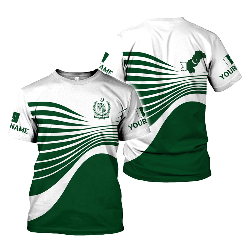 Pakistan Flag 3D Print Men's T - Summer Clothing Pakistan 评论和价格