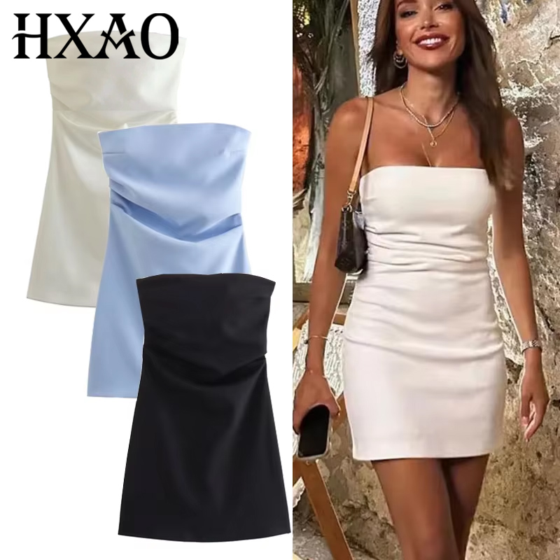 HXAO Dress Women Off Shoulder  - Summer Zara 评论和价格