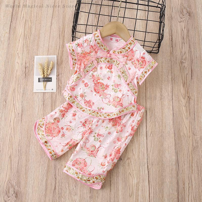Baby Girls Tang Suit Summer Pr - Summer Clothing Baby Girl 评论和价格