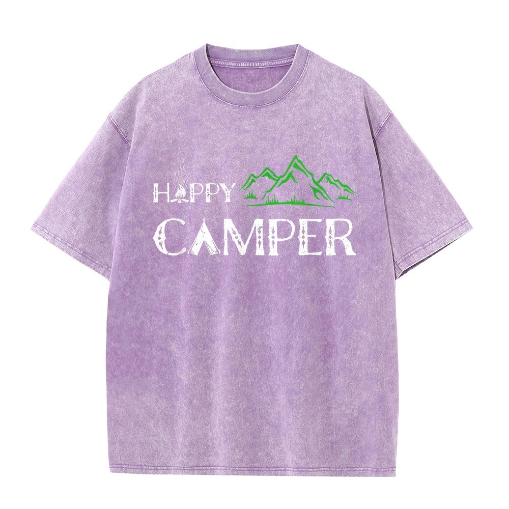 Happy Camper Camping T-Shirt f - Summer Clothing Women Canada 评论和价格