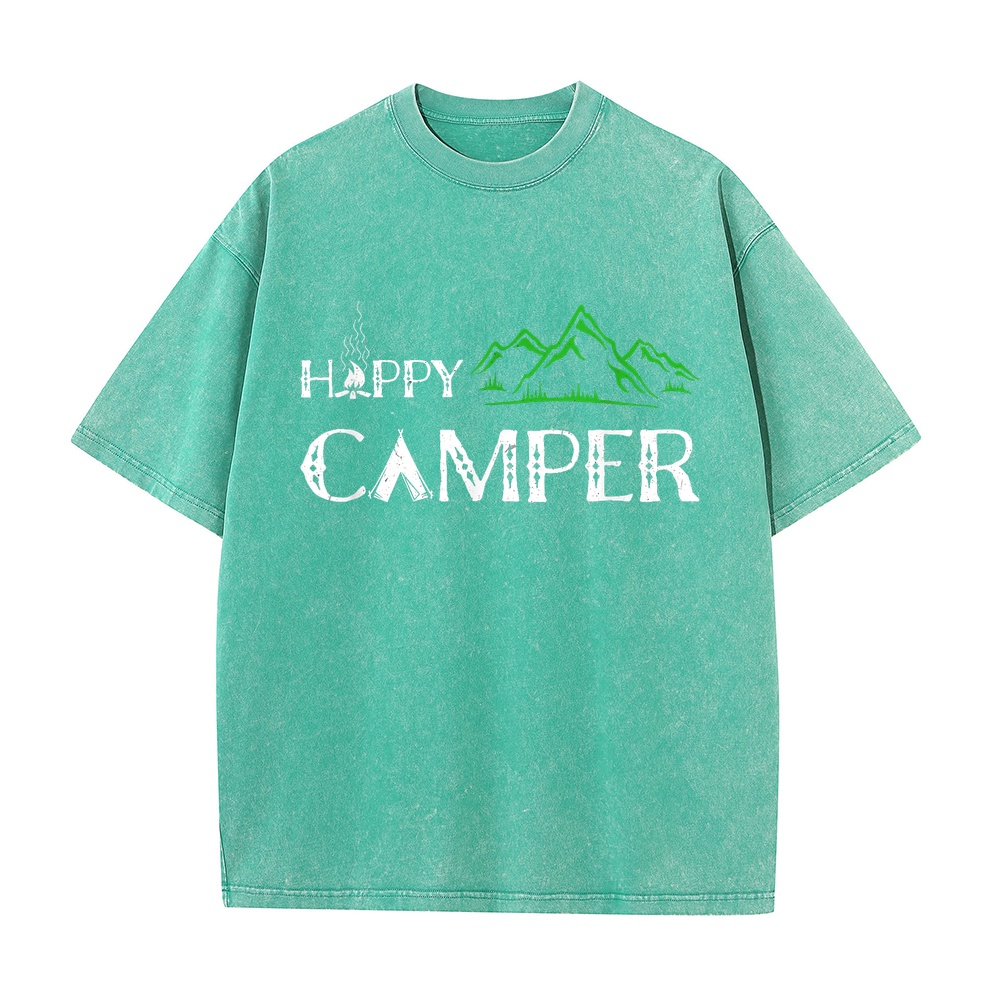Happy Camper Camping T-Shirt f - Summer Clothing Women Canada 评论和价格