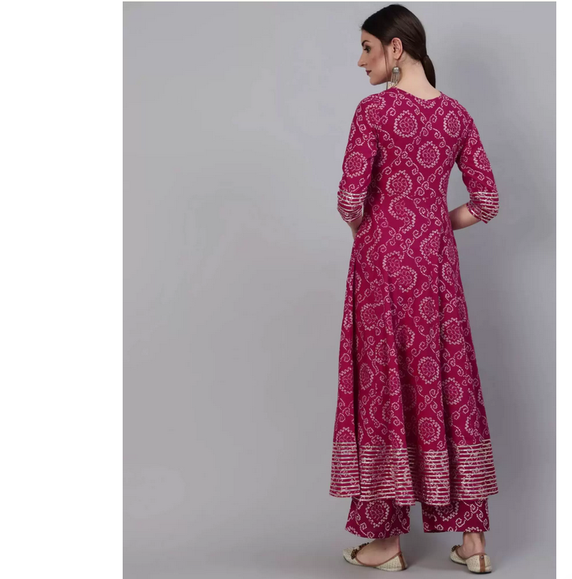 Indian Pure Cotton Rose Red Pr - Summer Clothing Pakistan 评论和价格
