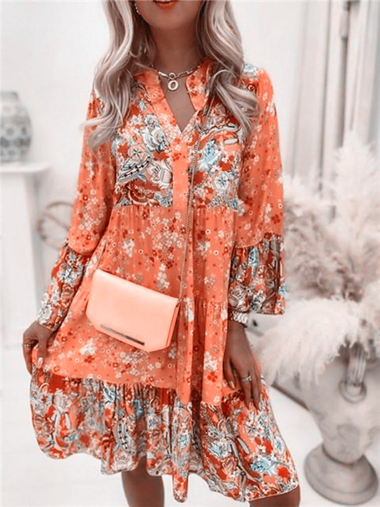 Casual Floral Print Dresses Fo - Summer Zara 评论和价格