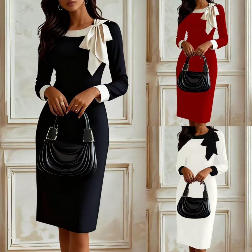 Temperament Women's Dress Slim - Summer Clothing Drawing 评论和价格