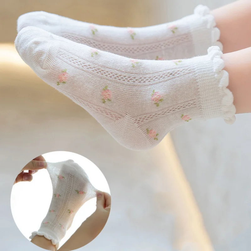Kids Socks 5 Pairs/Lot Spring  - Summer Clothing Baby Girl 评论和价格