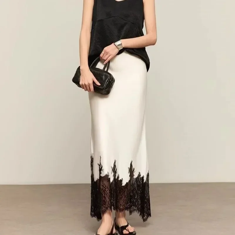 Fairy Lace-Trim Midi Skirt Hig - Summer Clothing Wraps 评论和价格