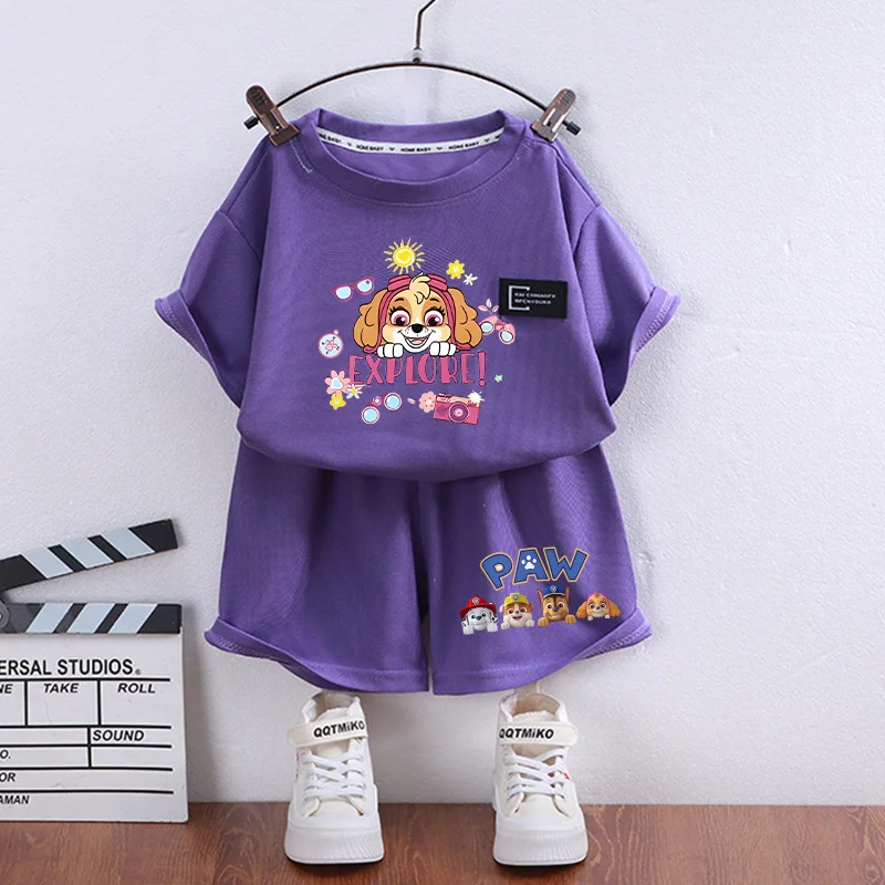 2Pc Paw Patrols T Shirt Chase  - Summer Clothing Baby Girl 评论和价格