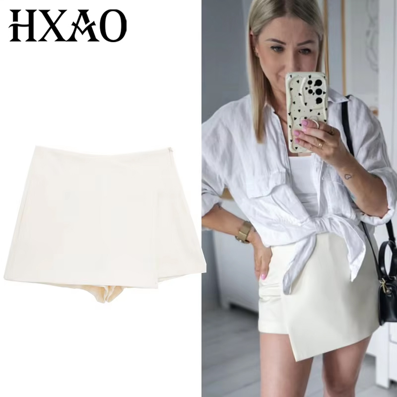 HXAO Black White Skirt Shorts  - Summer Zara 评论和价格