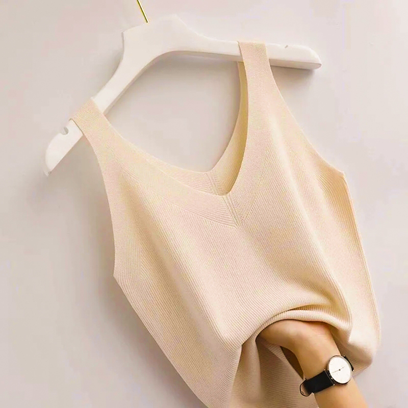 Knitting Vintage Tank Top V-Ne - Summer Zara 评论和价格