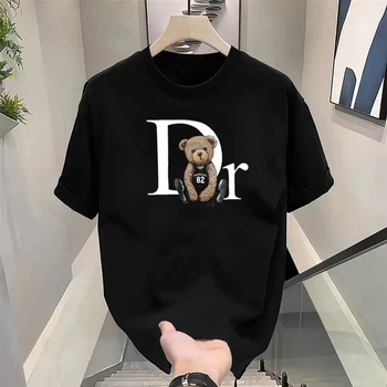 Luxury Brand Cute Bear Print T - Summer Clothing Brands 评论和价格
