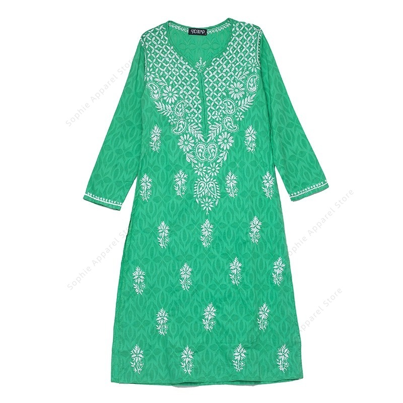 Women's Embroidered Kurti Indi - Summer Clothing Pakistan 评论和价格