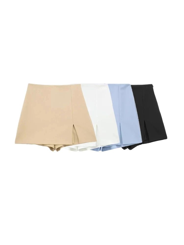 Women's Front Slit Shorts Skir - Summer Zara 评论和价格