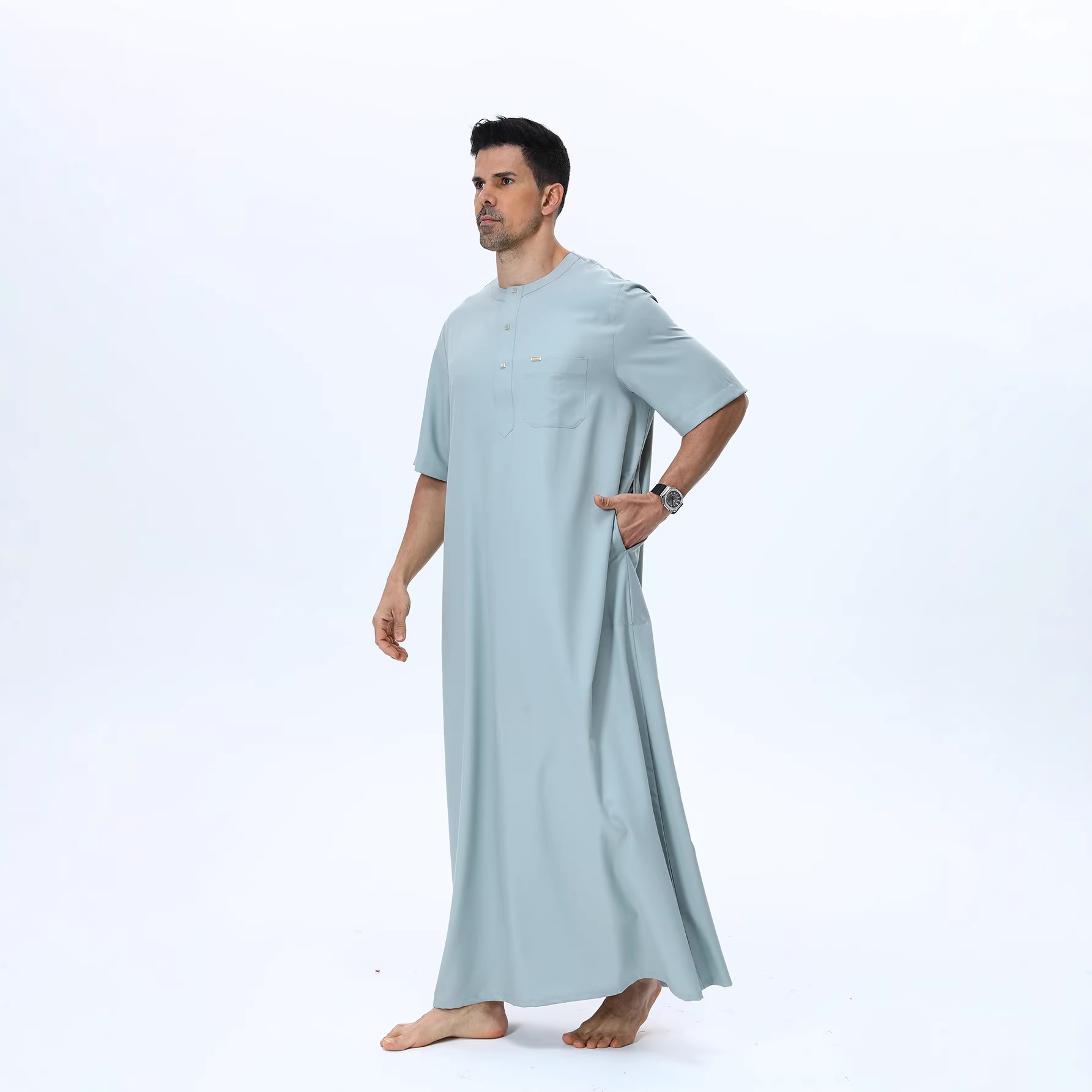 Muslim Men Abaya Kaftan Pakist - Summer Clothing Pakistan 评论和价格