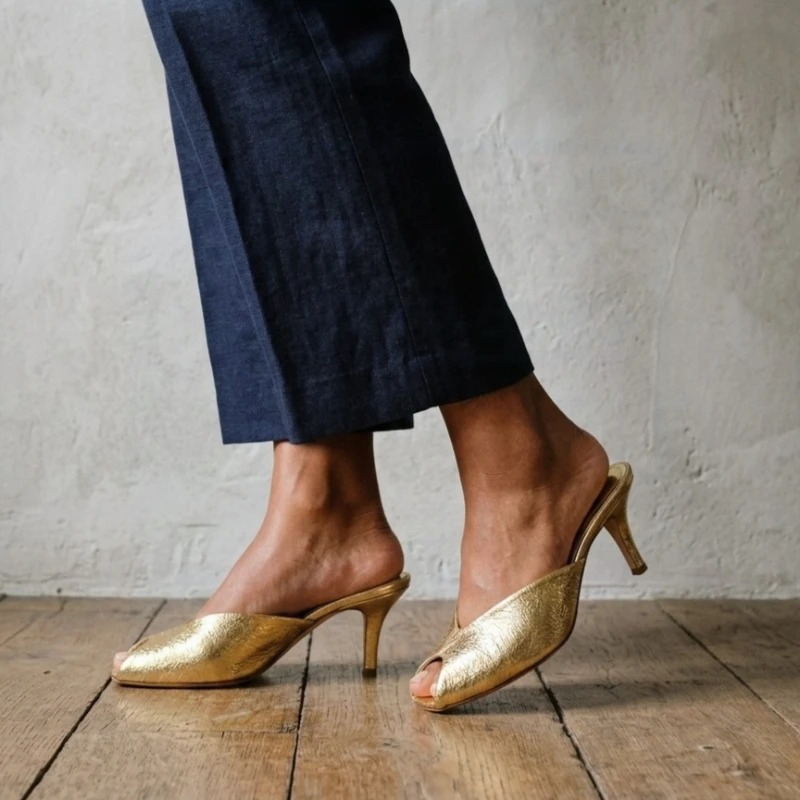 Women's Pumps Designer Gold Wo - Summer Clothing Stores 评论和价格