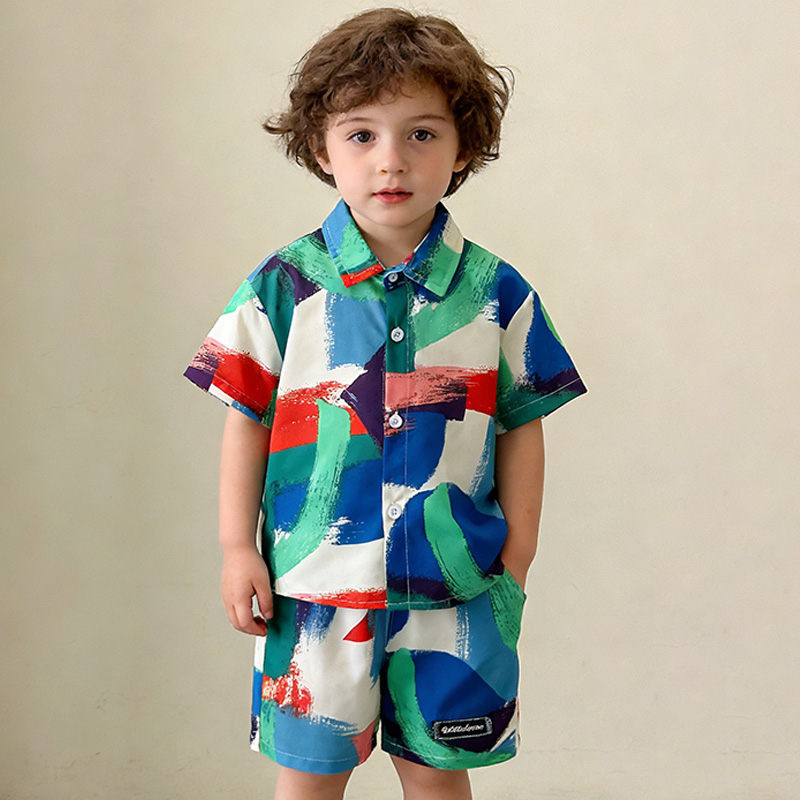 New Summer Baby Clothes Suit C - Summer Clothing Drawing 评论和价格