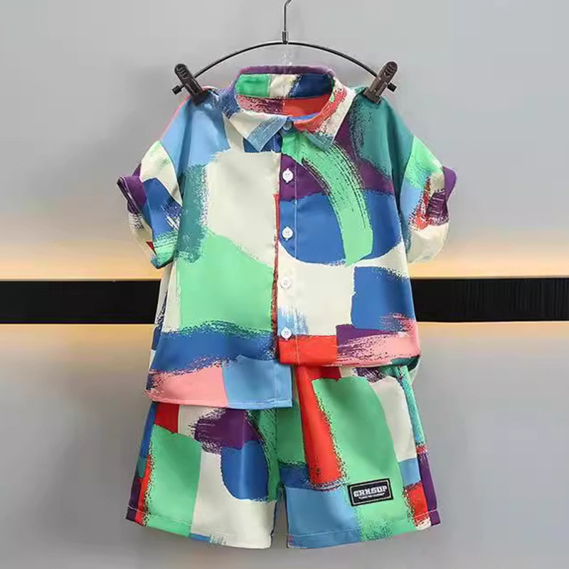 New Summer Baby Clothes Suit C - Summer Clothing Drawing 评论和价格