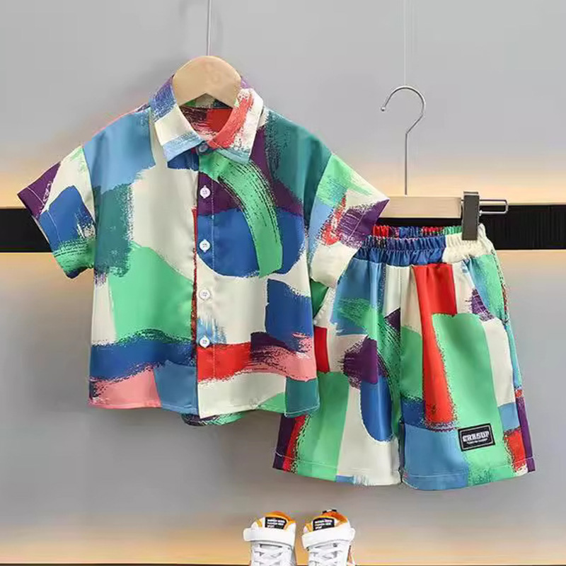 New Summer Baby Clothes Suit C - Summer Clothing Drawing 评论和价格