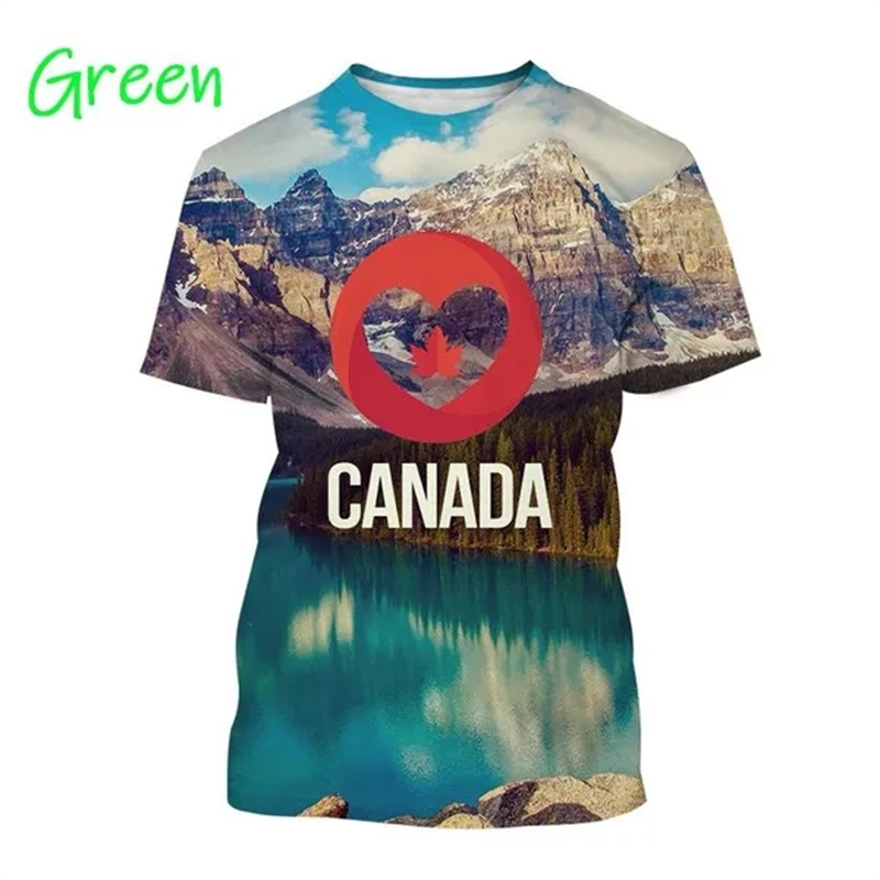 I Love Canada Flag Graphic T S - Summer Clothing Women Canada 评论和价格