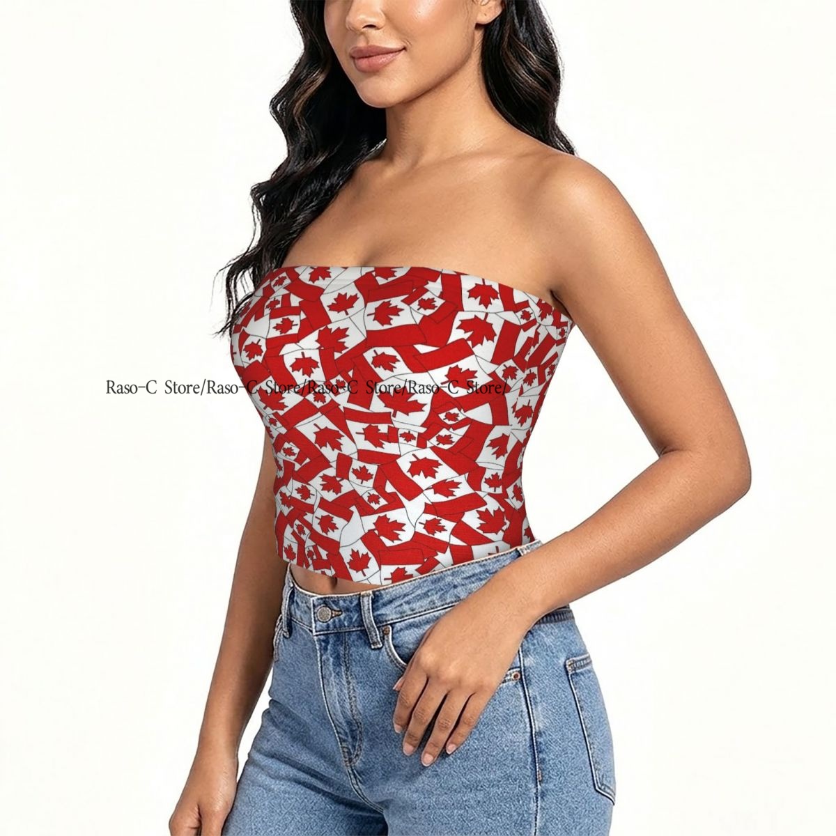 Women Block Crop Slim Tube Top - Summer Clothing Women Canada 评论和价格