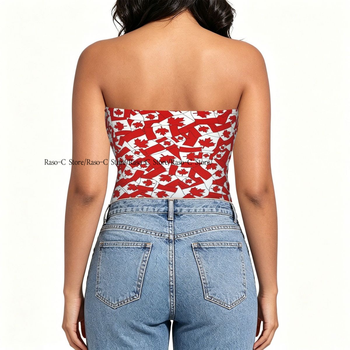 Women Block Crop Slim Tube Top - Summer Clothing Women Canada 评论和价格